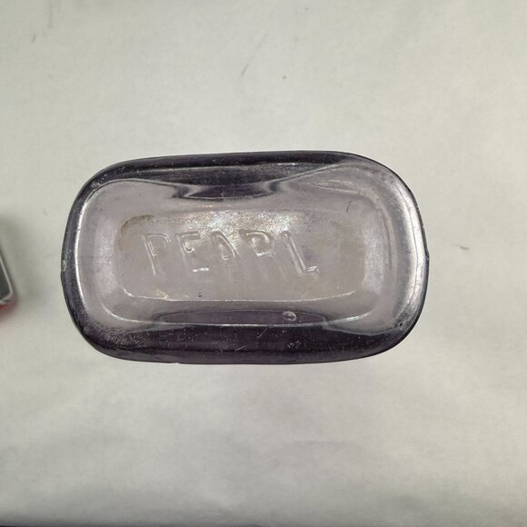 Vintage Pearl Purple Tint Glass Medicine Bottle XVI - Picture 8 of 12